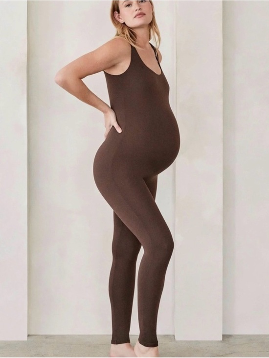 Bumpsuit Pants - Maternity Bumpsuit Lucy brown Jumpsuit
